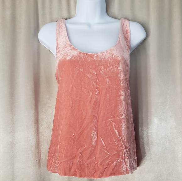 NWOT J Crew pink silk velvet blouse tank top Womens Small - Picture 3 of 7